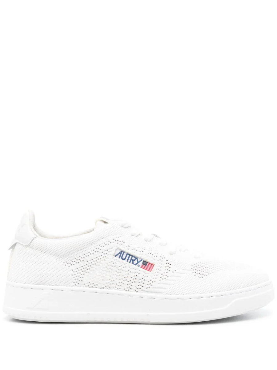 Autry Upper: Fabric 100% sneaker in white