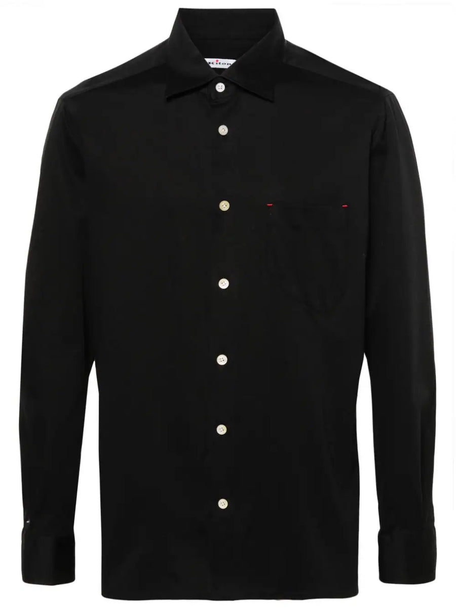 Kiton Cotton 100% shirt in black