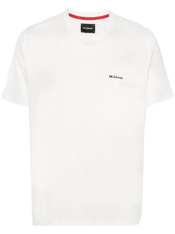 Kiton Cotton 100% t-shirt in white