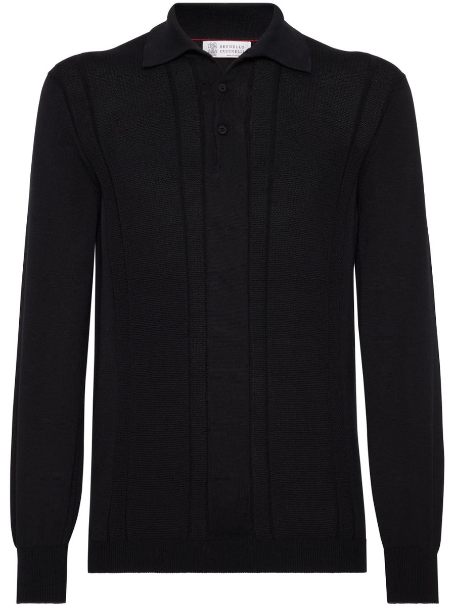 Brunello Cucinelli Cotton 100% polo in black