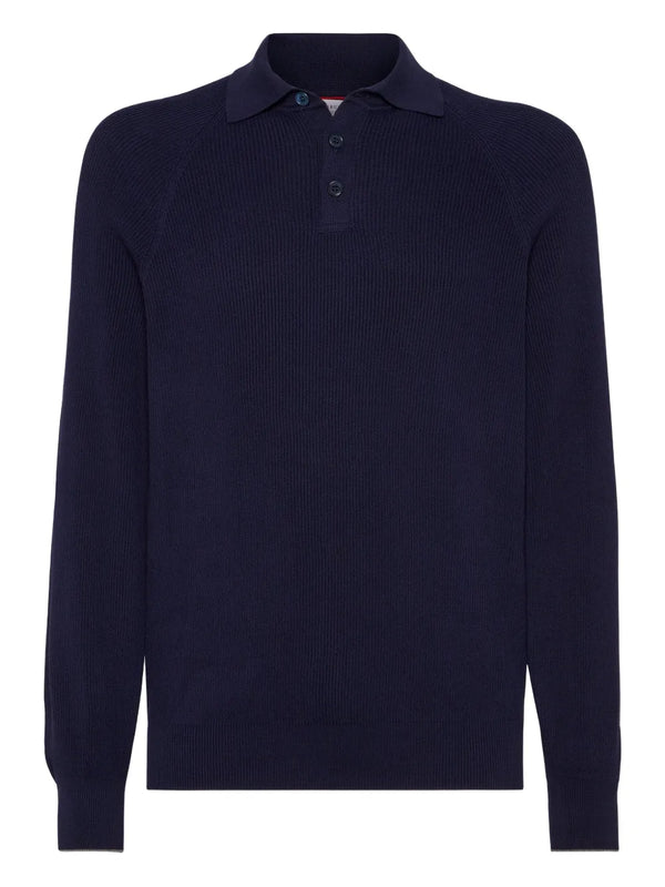 Brunello Cucinelli Cotton 100% polo in navy