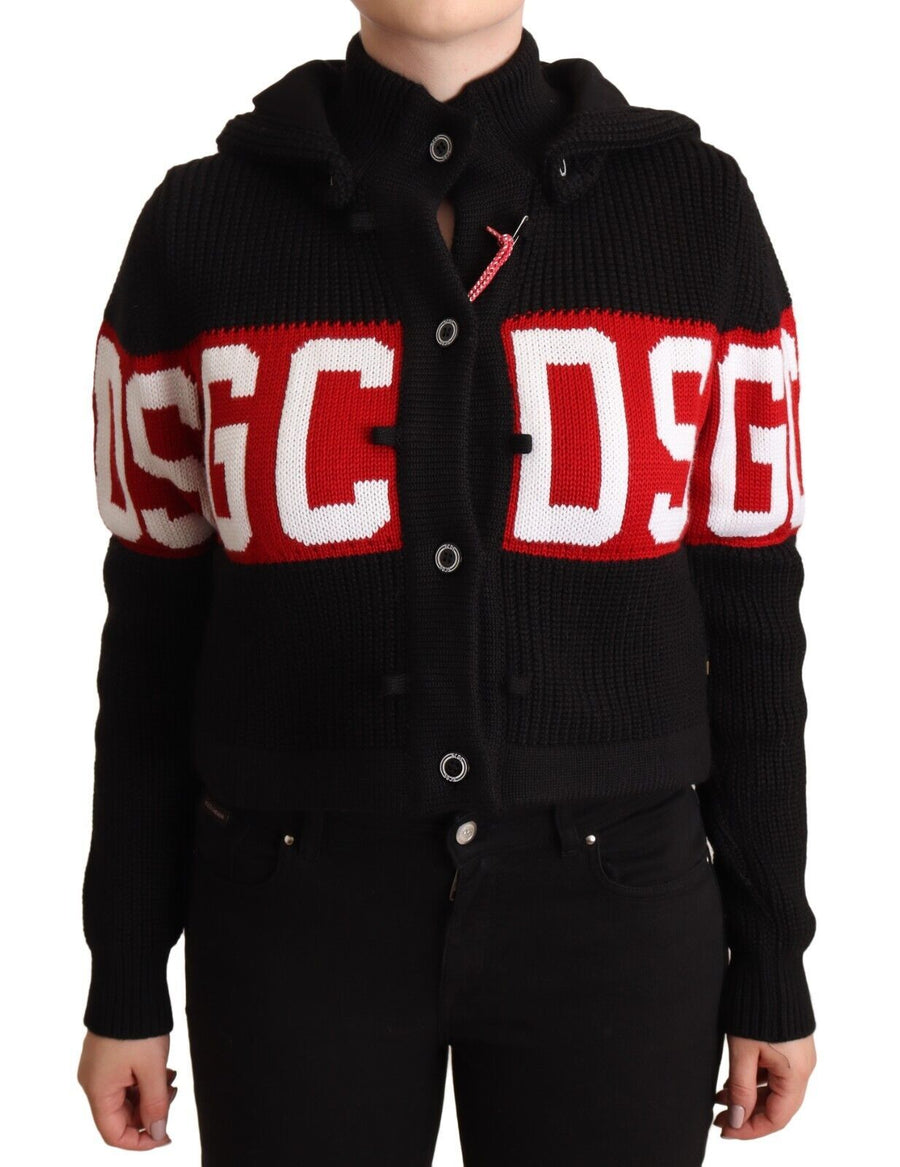 GCDS Cashmere cardigan in black