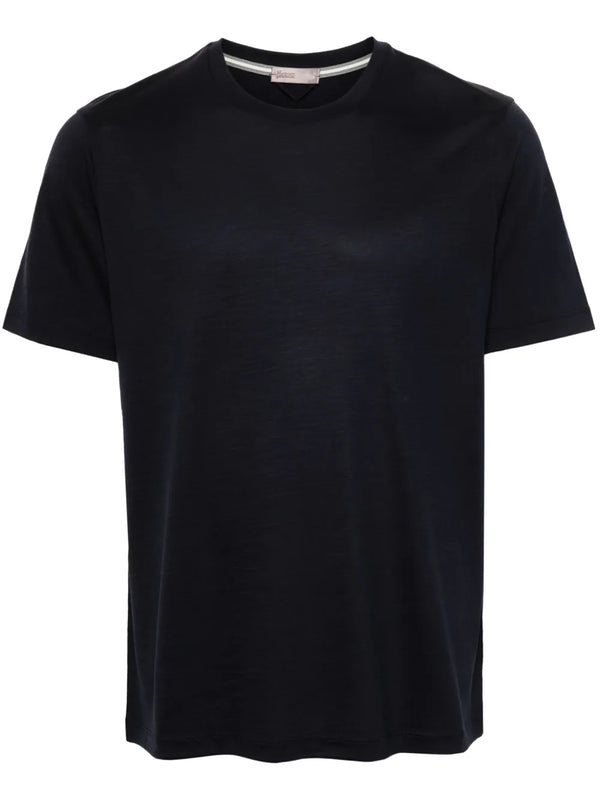 Herno Wool 100% t-shirt in navy
