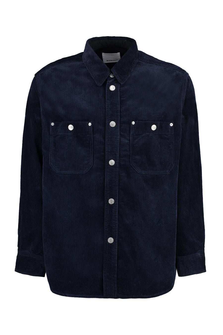 Ritchie Wool-Linen Overshirt Blue Shirt