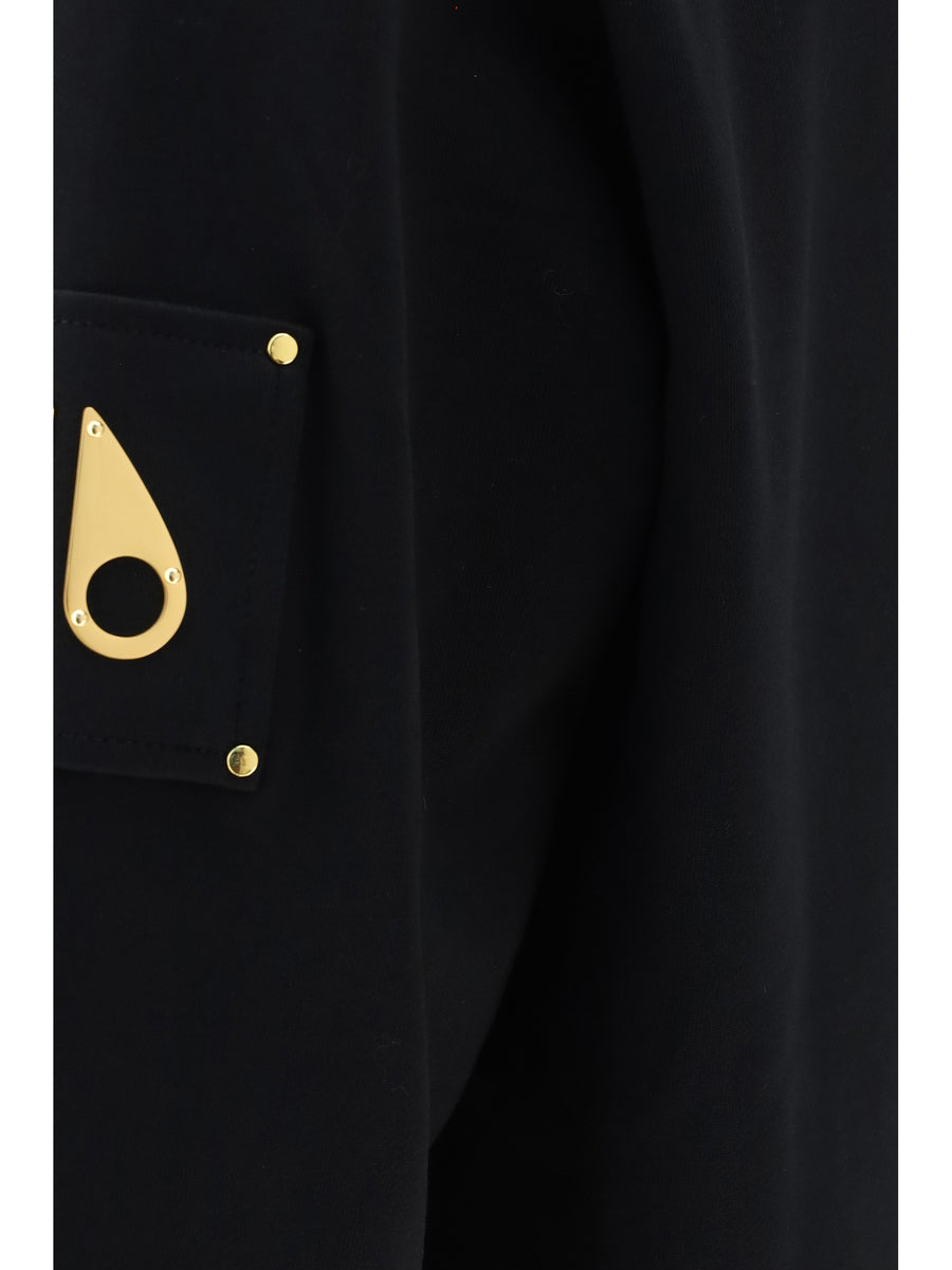 Zip Up Hoodie Hartsfield Black Cotton Sweatshirts