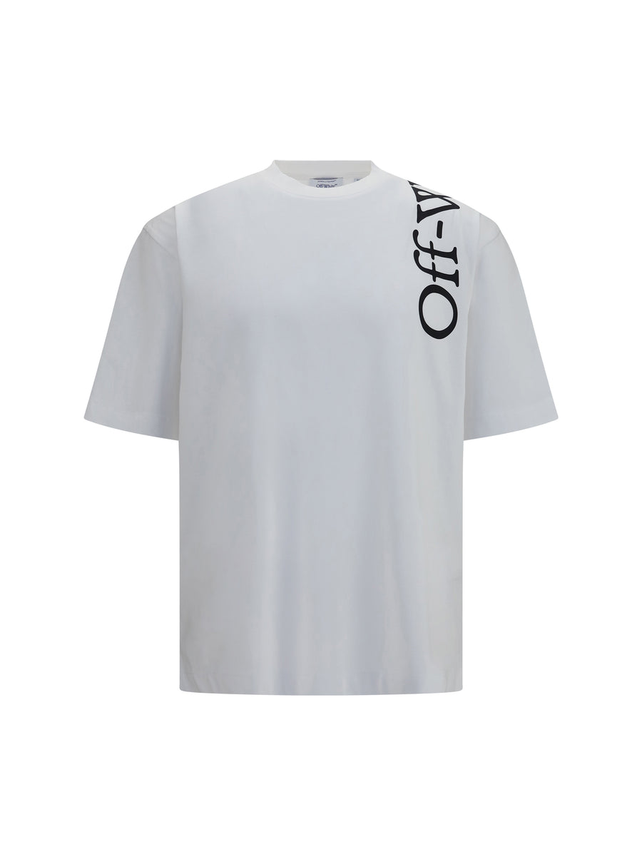 T-Shirt Vertical Bookish Skate White Cotton T-shirts