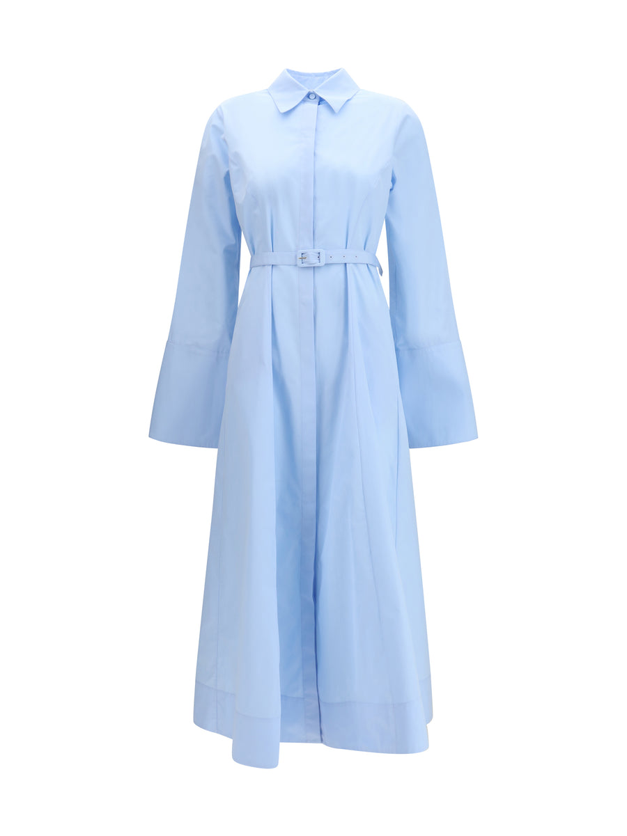 Maxi Shirtdress Carmina Light Blue Cotton Dress