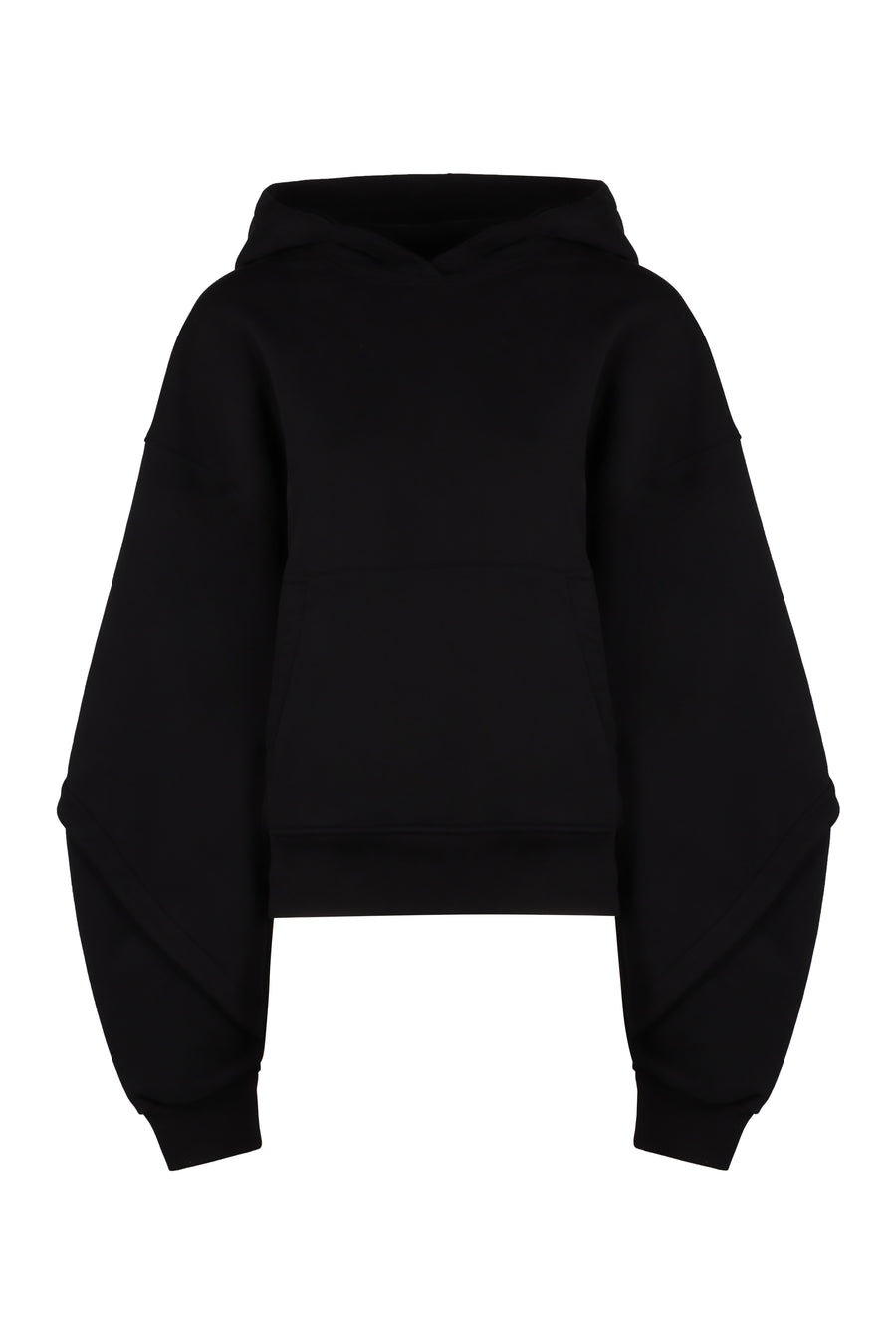 Oversized Cotton Hoodie Black Hoodies