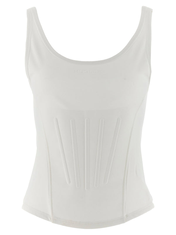 Mugler Corseted Tank Top