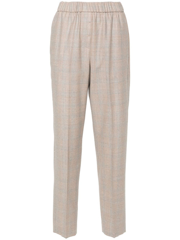 Peserico Outer: Virgin Wool 95% trousers in beige