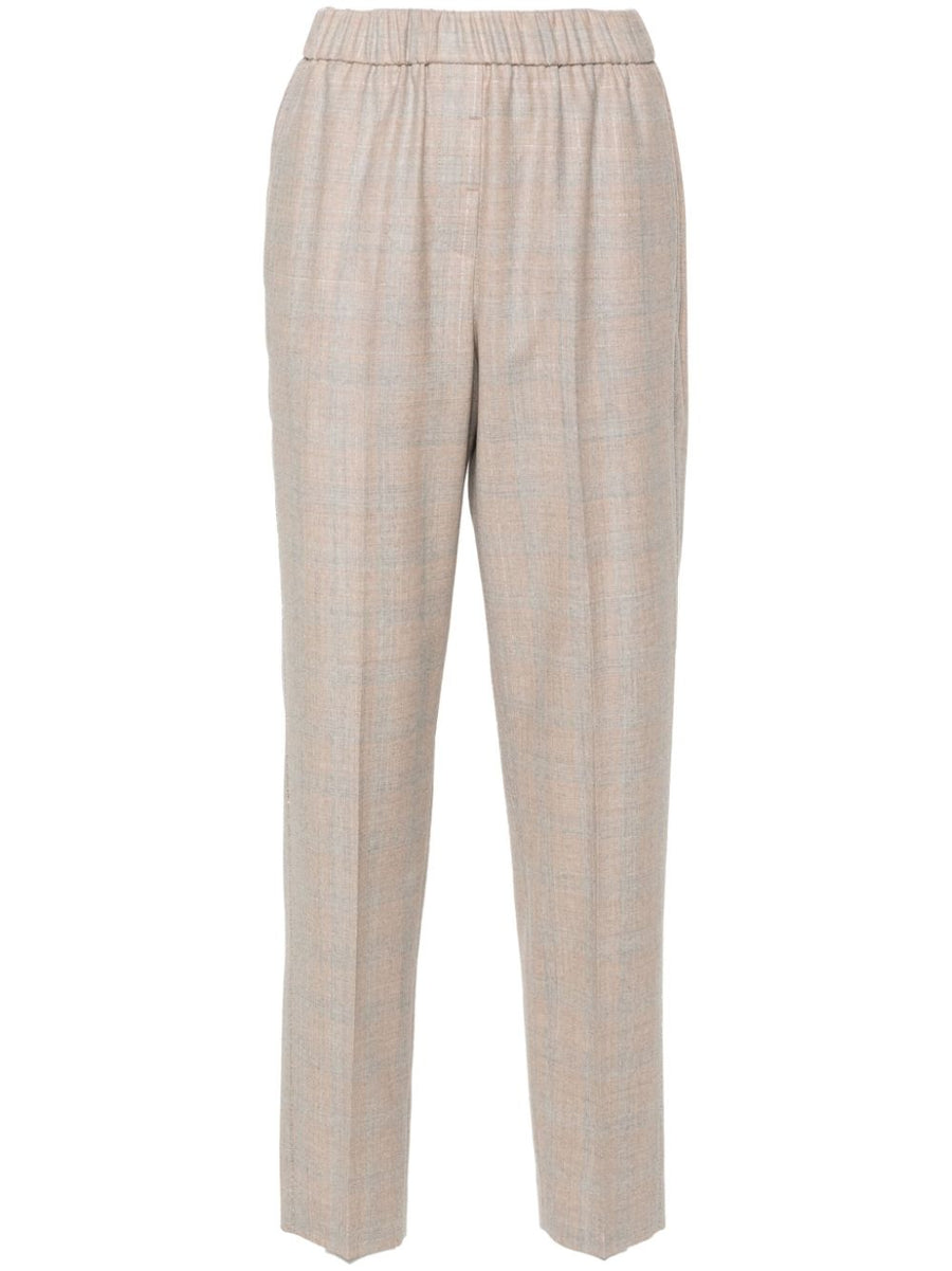 Peserico Outer: Virgin Wool 95% trousers in beige