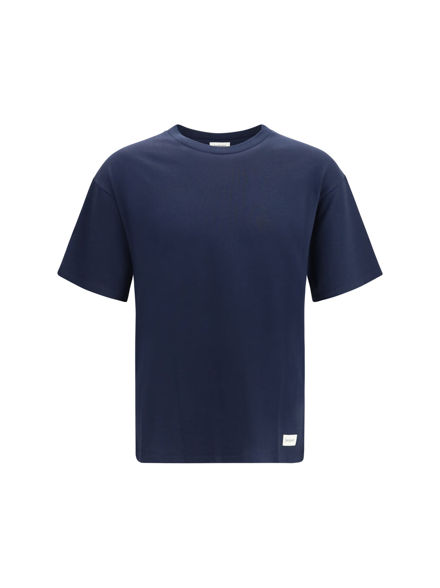 T-Shirt Cotton Crewneck Navy T-shirts