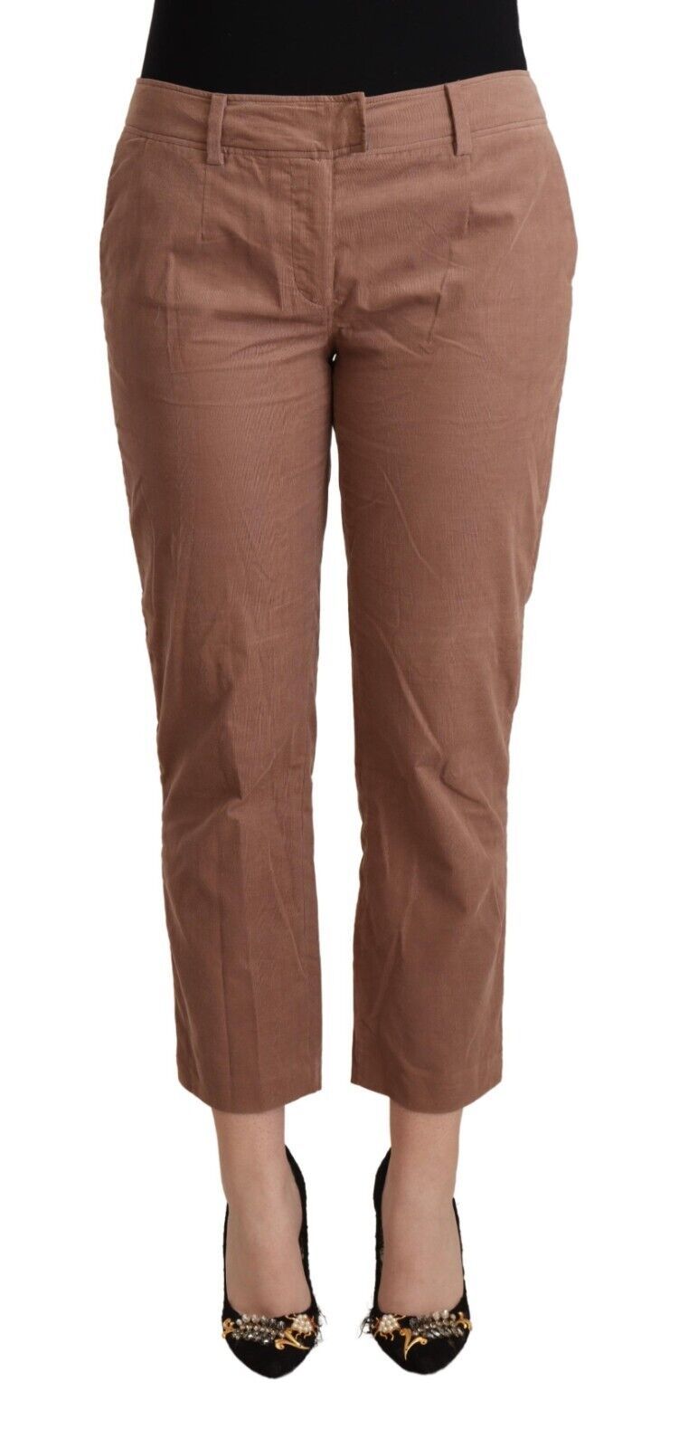 Costume National 100% Cotton trousers in brown