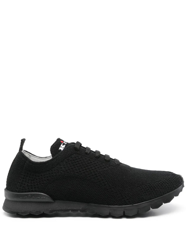 Kiton Outer: Fabric 100% sneaker in black