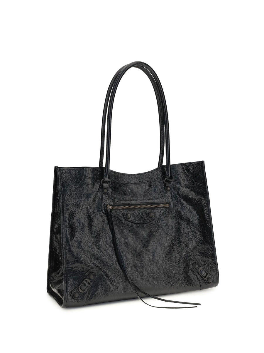 Tote Bag Le City Black Lambskin Shoulder