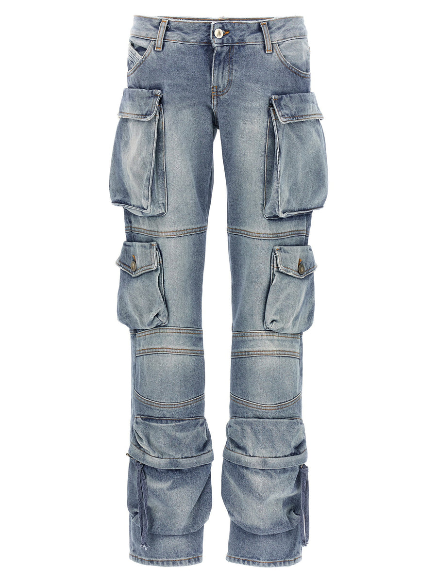 The Attico Cargo Pants — Blue