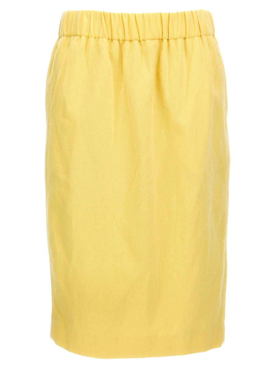 Dries Van Noten Safya Skirt — Yellow