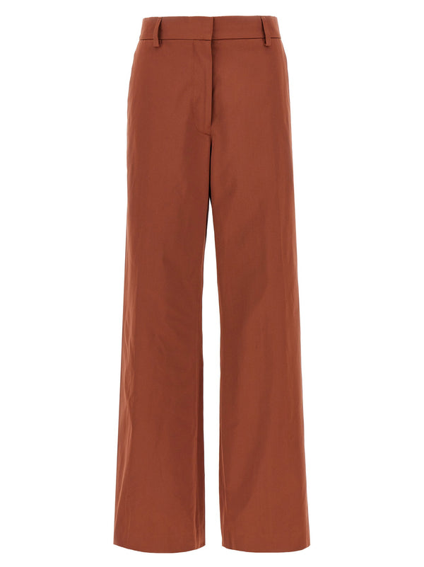 Dries Van Noten بنطلون — لون التراكوتا