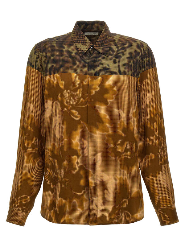 حذاء كالفيس 9080 Dries Van Noten قميص — ذهبي