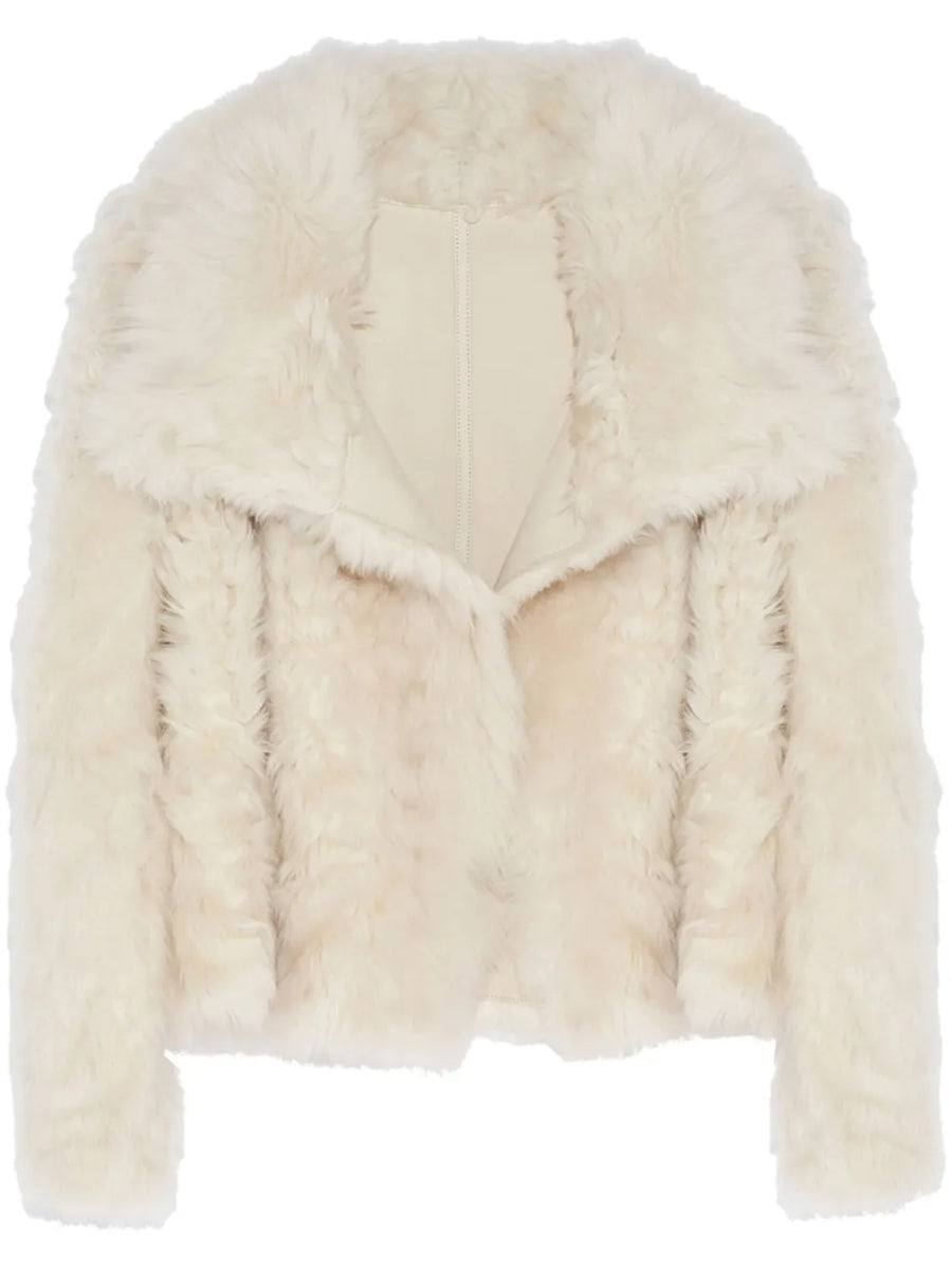 Yves Salomon Sheep Skin/Shearling 100% jacket in white