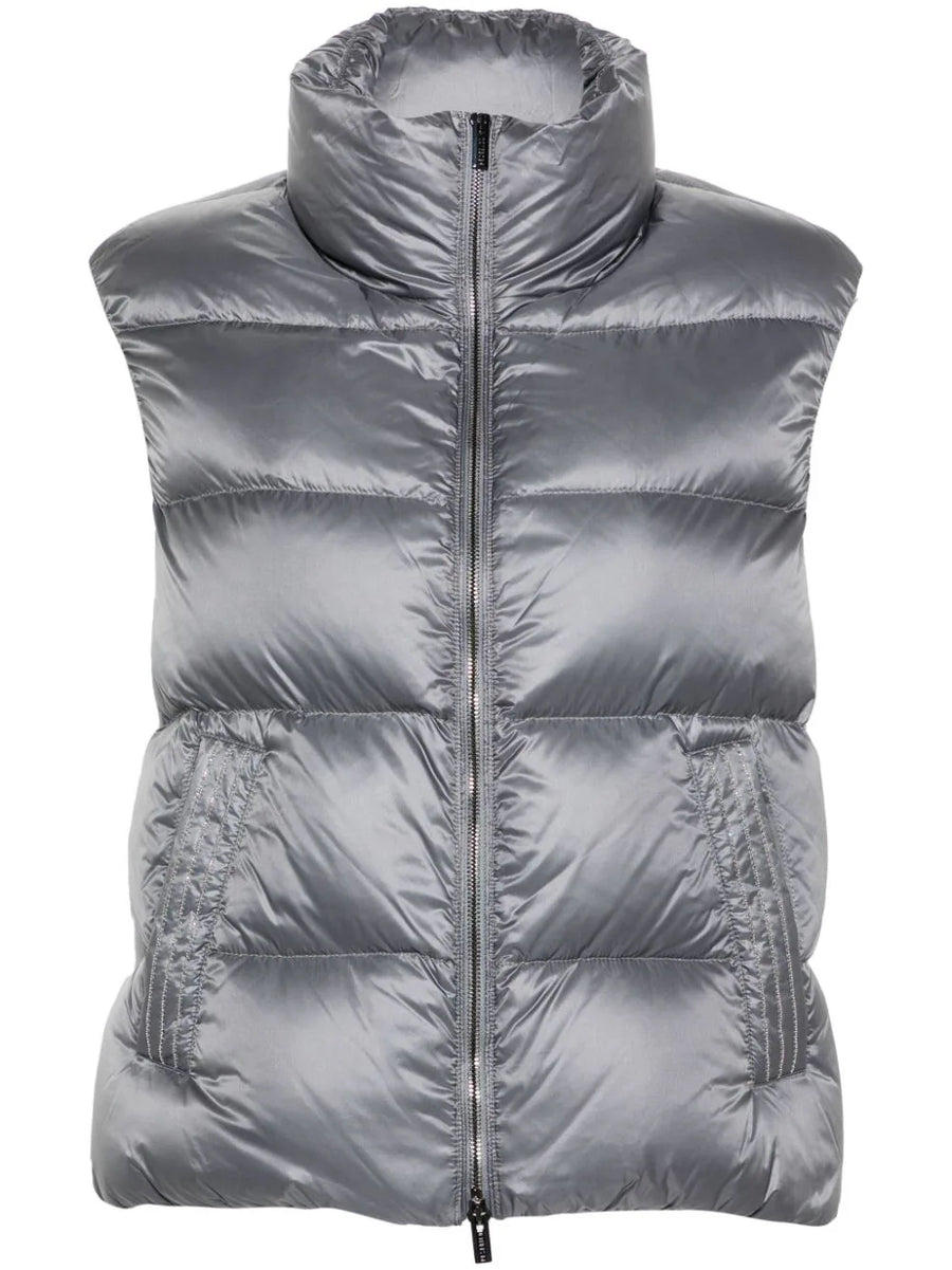 Peserico Outer: Nylon 100%; Lining: Nylon 100%; Fill: Goose Down 90% gilet in grey