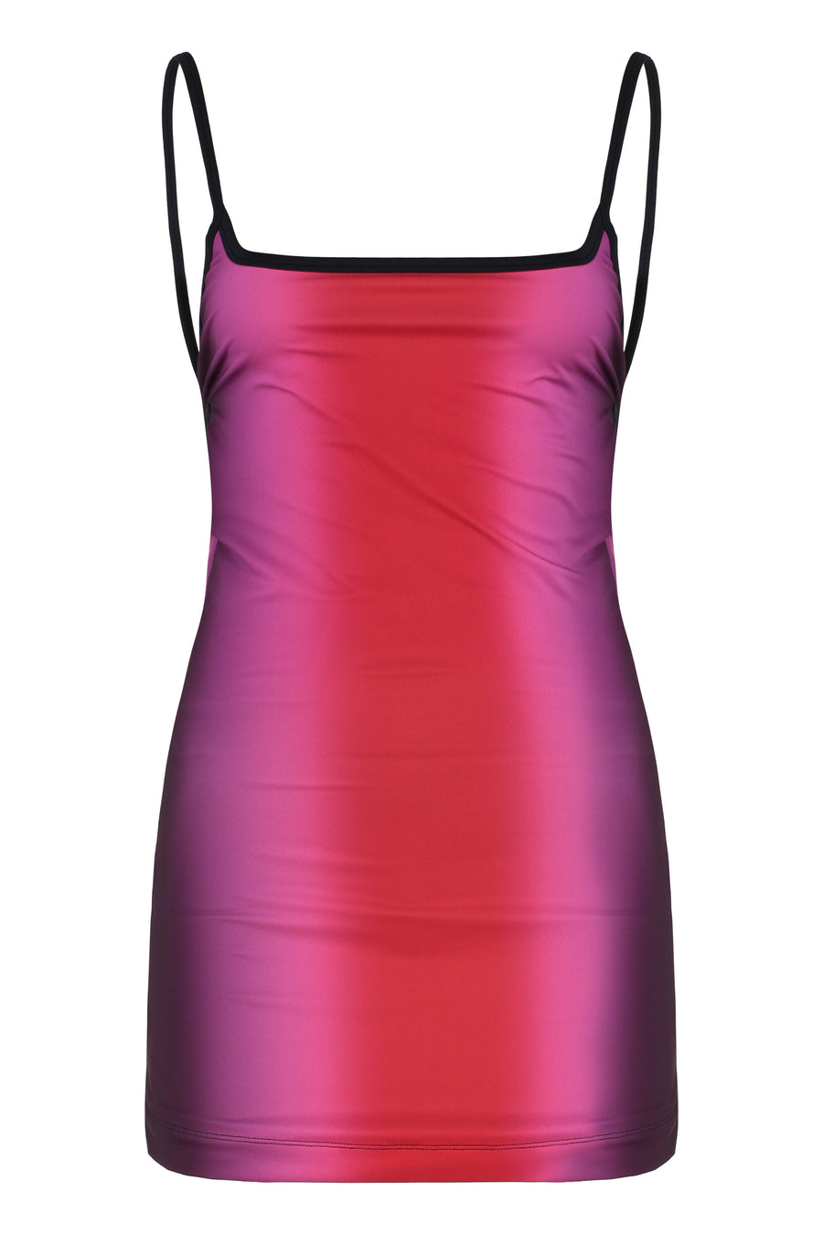Pink Faded-Dye Cover-Up Dress Polyester; Polyamide Beach