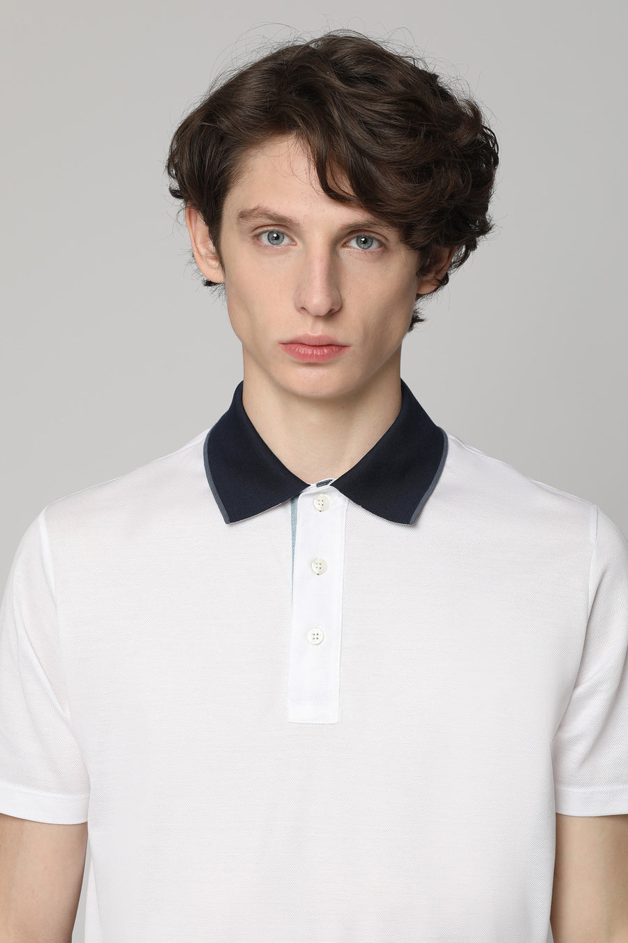 Short Sleeve Cotton Polo Shirt White