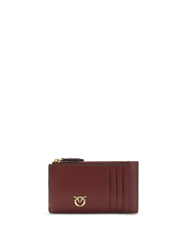 Airone Leather Cardholder Ribes Intenso-antique Gold Calf Bos Taurus Wallet
