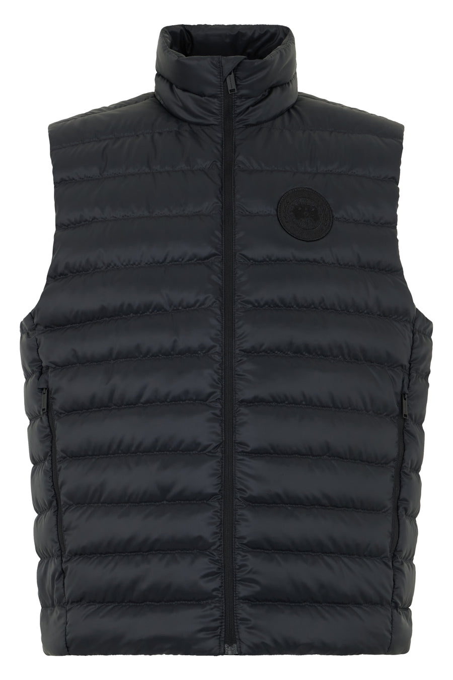 Padded Vest Black Polyamide Waistcoats & Gilets