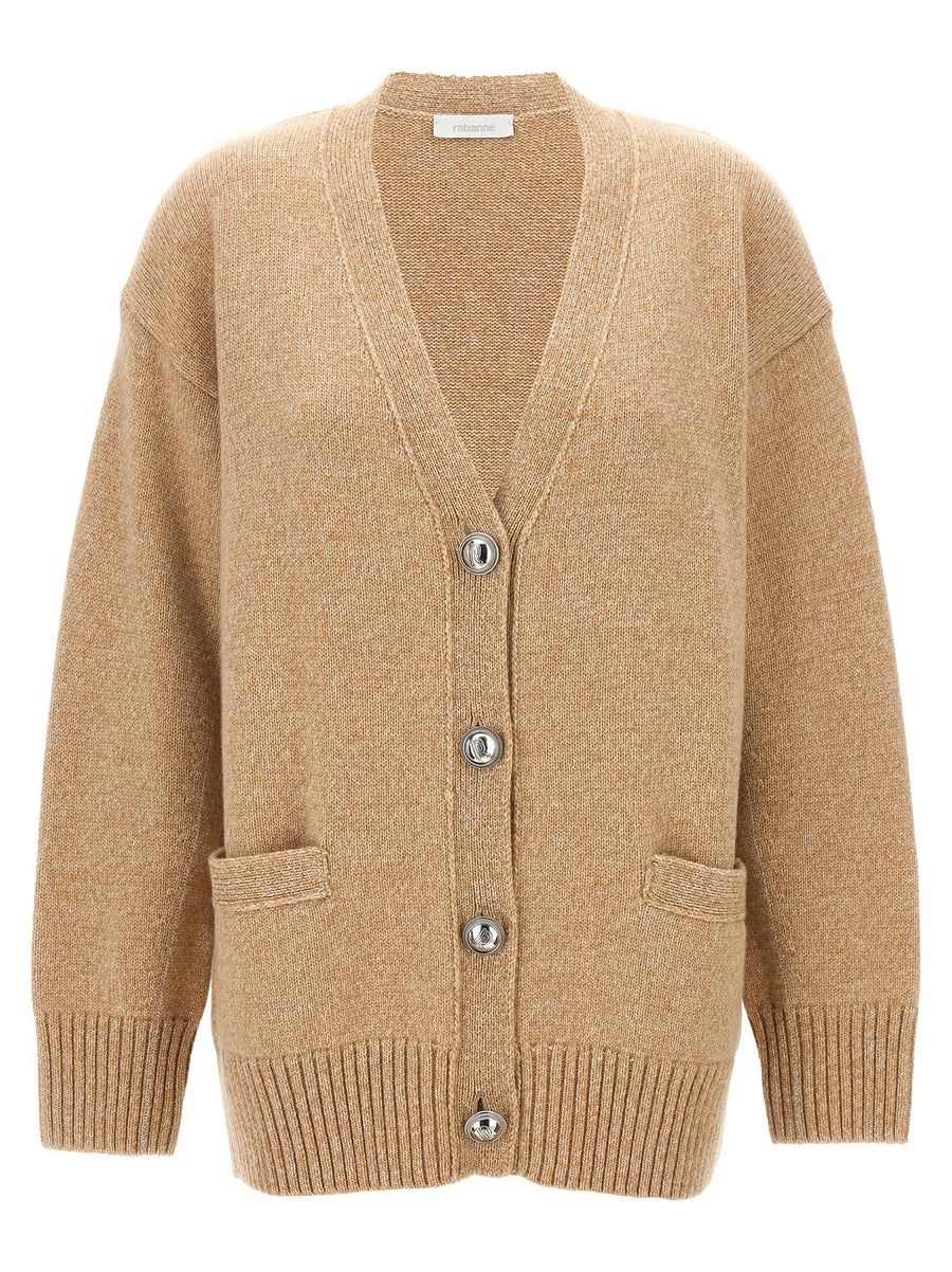 Paco Rabanne Logo Button Cardigan