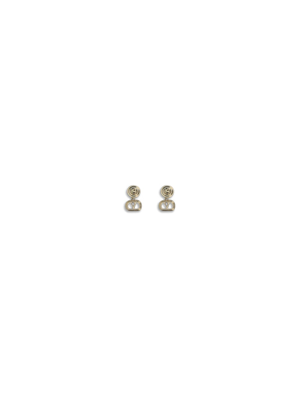Earrings Ovalette Gold-Crystal Gold/crystal Brass