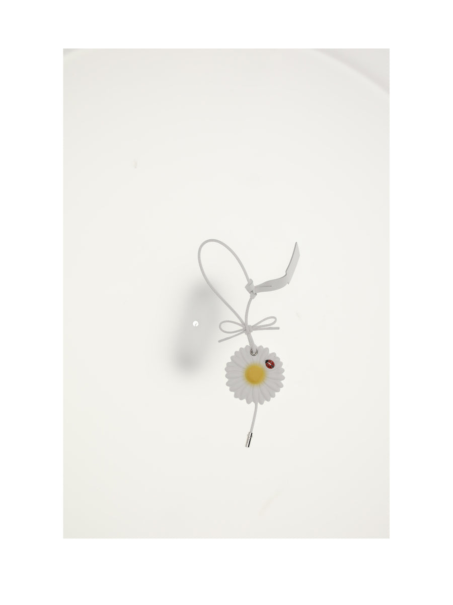 Bag Charm Calf Leather Yellow (bos Taurus) Keyrings & Keychains