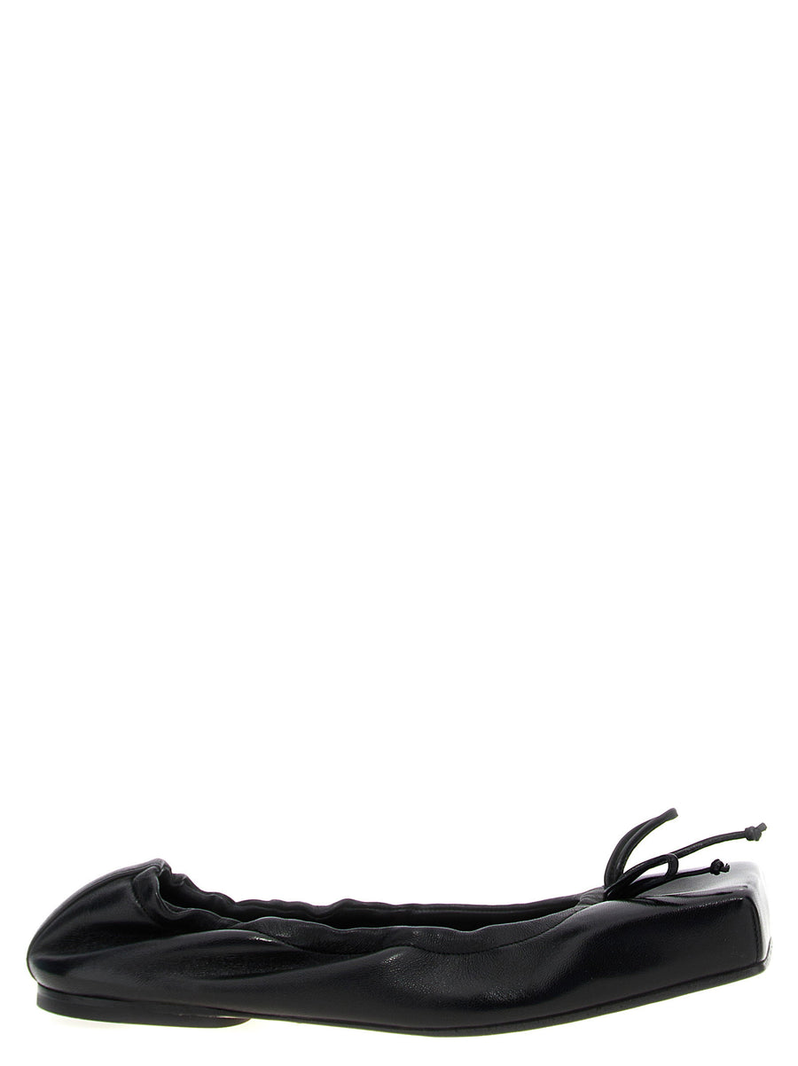 Jacquemus Leather Ballet Ballet Flat — Black