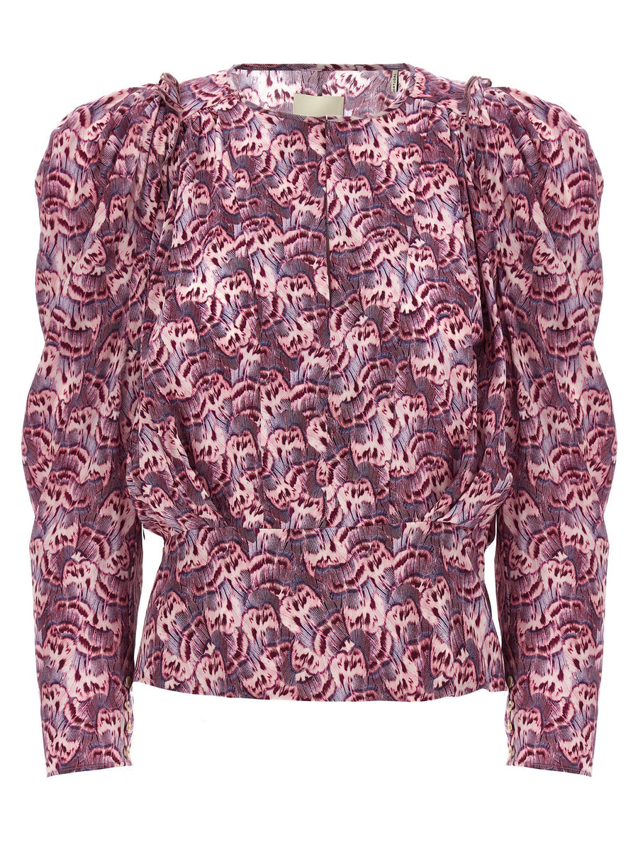 Isabel Marant Zarga Blouse — Plum