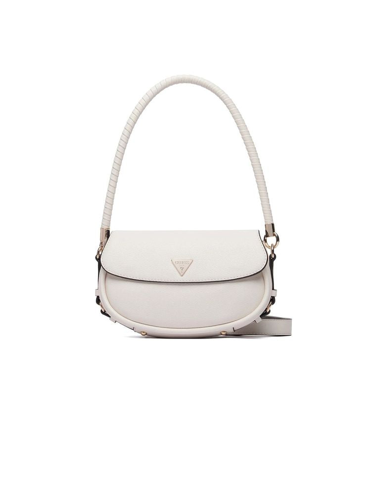 Guess 100% Polyurethane shoulder bag in white — view 2