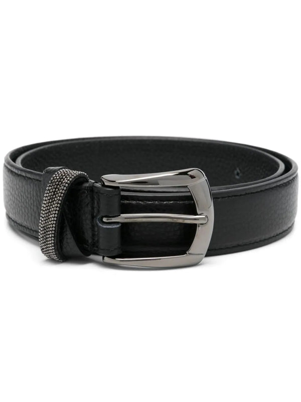 Peserico Calf Leather 100% belt in black
