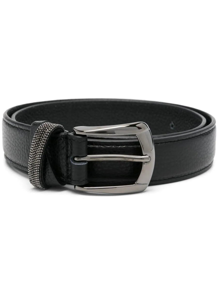 Peserico Calf Leather 100% belt in black