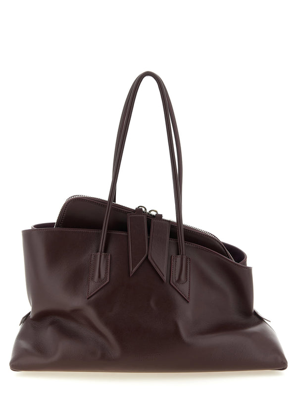 The Attico La Passeggiata Shoulder Bag — Plum