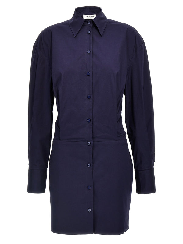 The Attico Chemisier Dress — Navy
