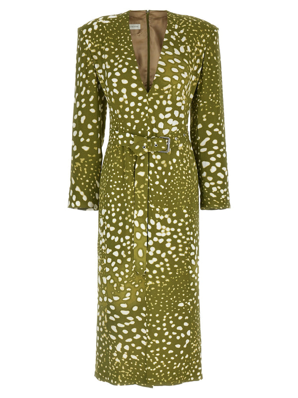 Dries Van Noten dress in olive
