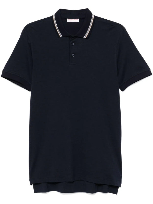 Orlebar Brown Cotton 51% polo shirt in black