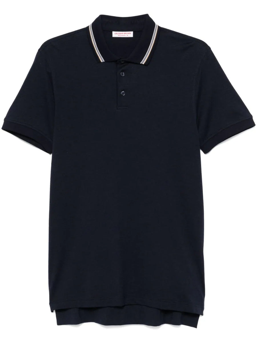 Orlebar Brown Cotton 51% polo shirt in black