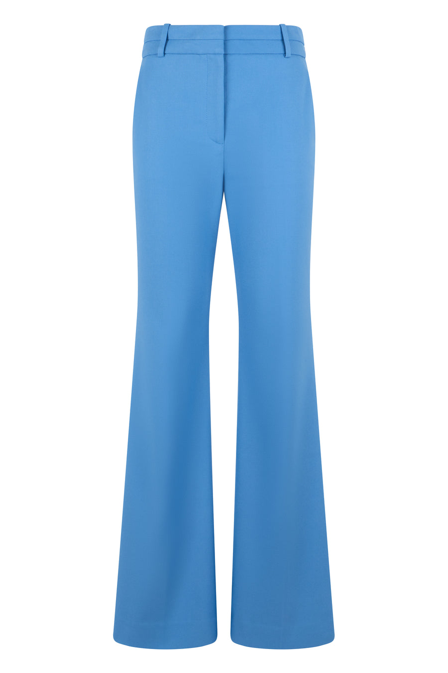 Palazzo Trousers Blue Jasper Viscose Flared