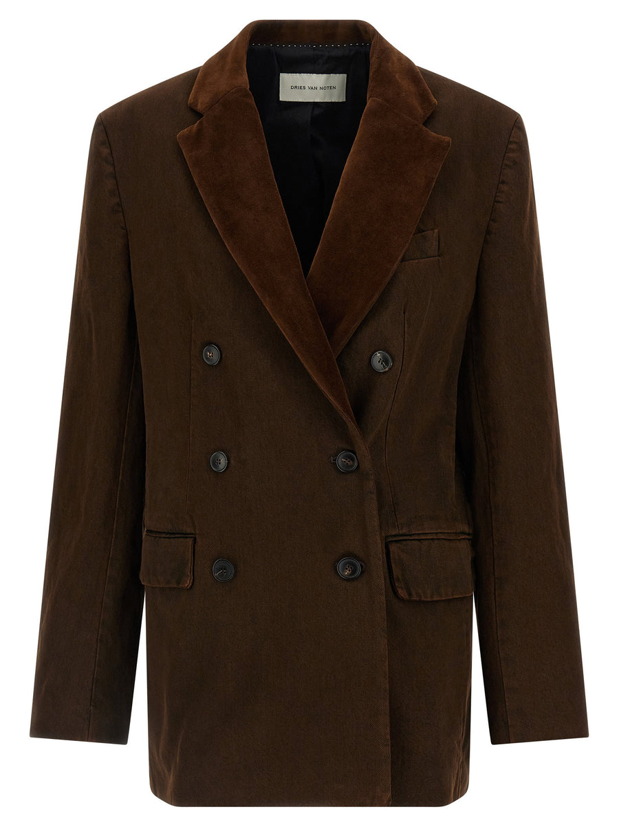 حقيبة Dries Van Noten Befya بليزر — بني
