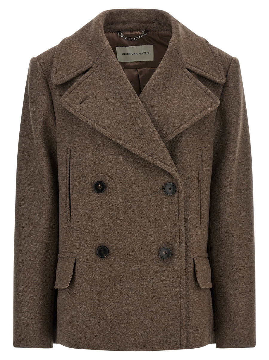 Dries Van Noten Coat — Taupe