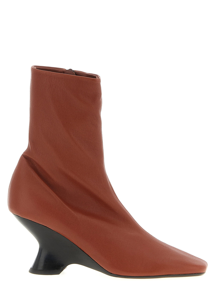 Dries Van Noten Ankle Boot — Terracotta