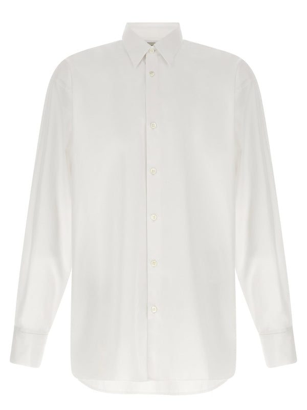 حقيبة Dries Van Noten كْرومد قميص — أبيض