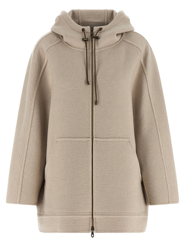 Max Mara جرادي معطف — بيج