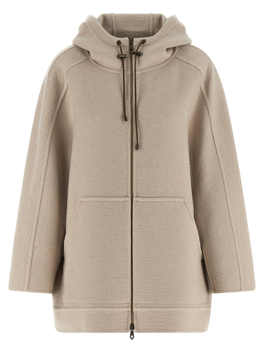 Max Mara جرادي معطف — بيج