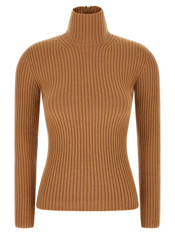 كنزة بياقة عالية Max Mara — لون الجمل